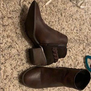 Dark Brown Booties (western look)